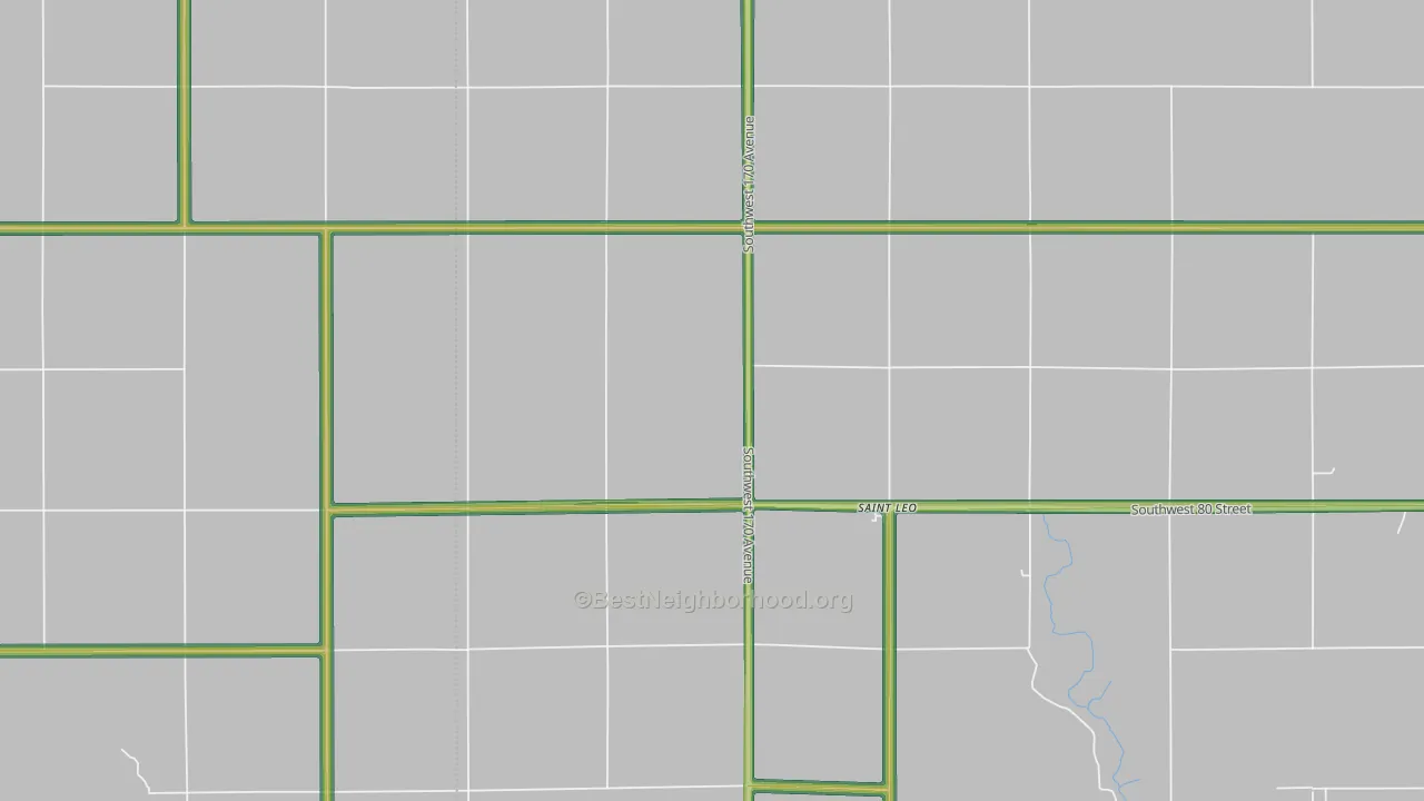 St. Leo, KS Map of Noise Levels in St. Leo