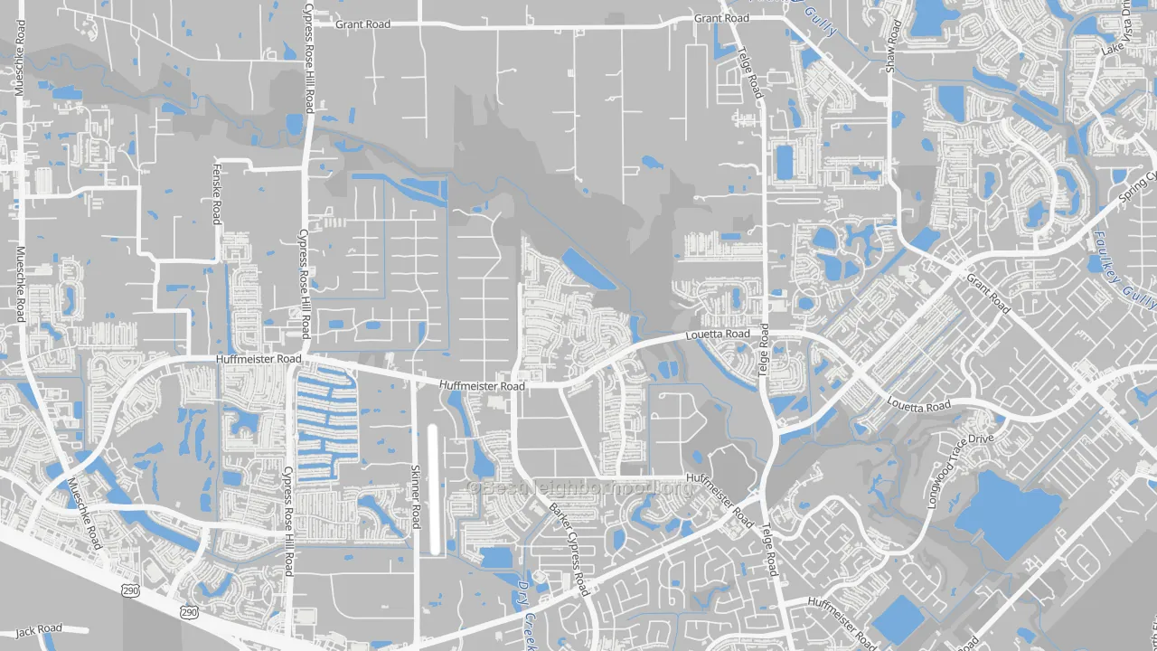 Stablewood-Valley Hi North-Houston, Cypress, TX Map of Noise Levels in Stablewood-Valley Hi North-Houston
