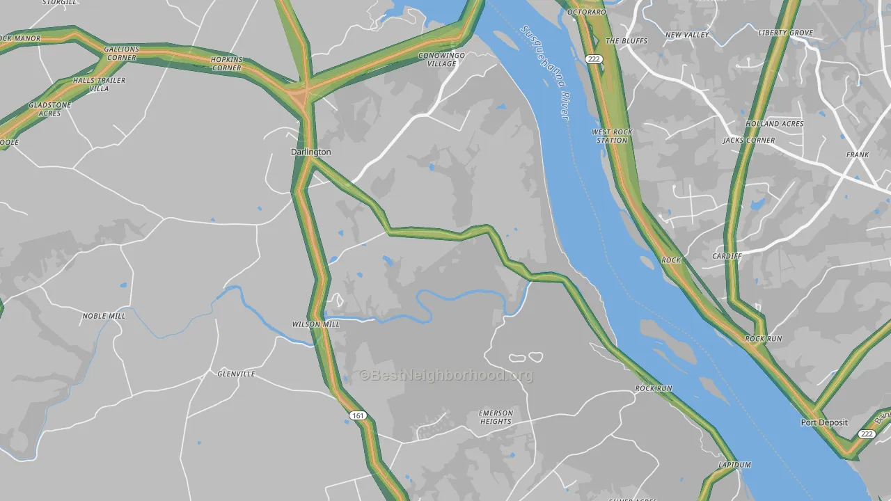 Stafford, MD Map of Noise Levels in Stafford
