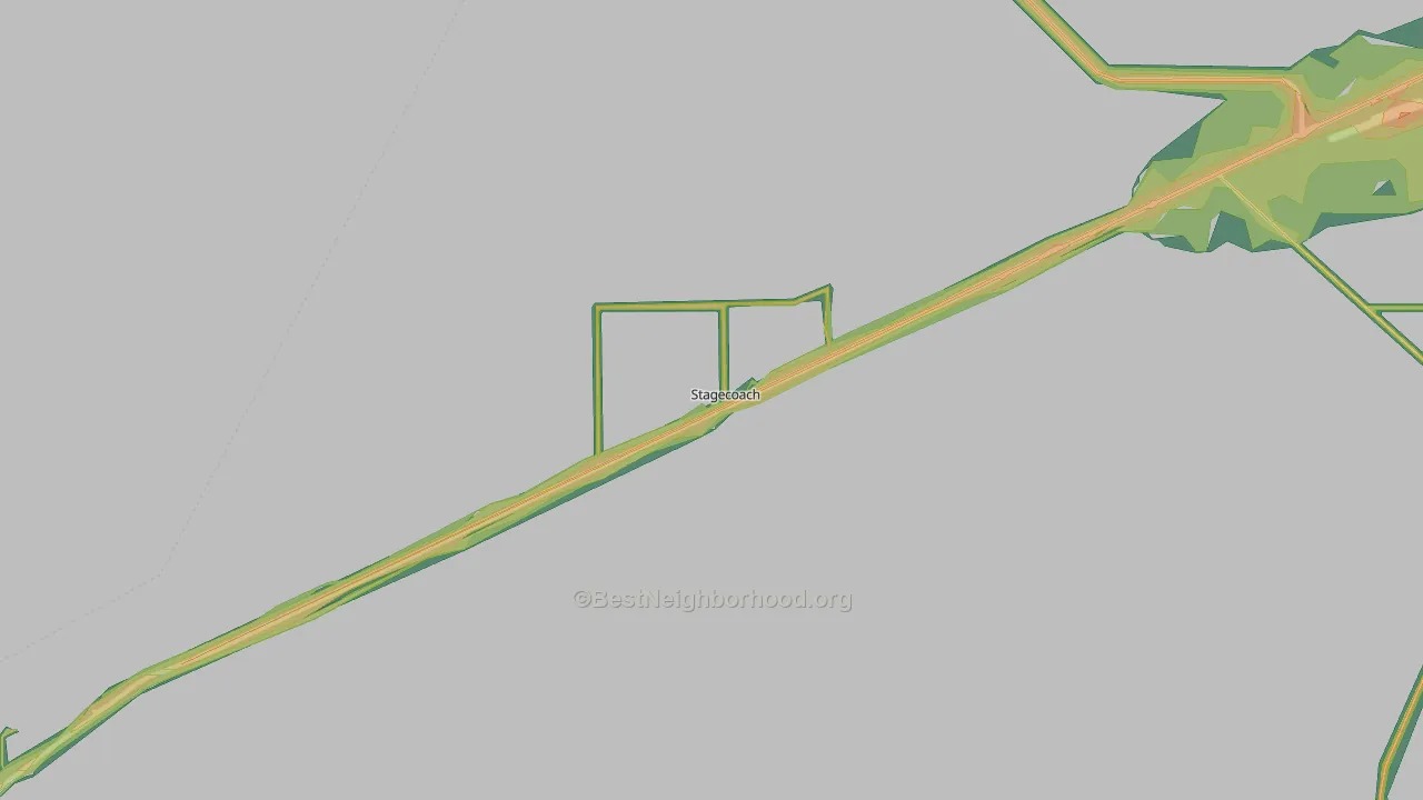 Stagecoach, NV Map of Noise Levels in Stagecoach