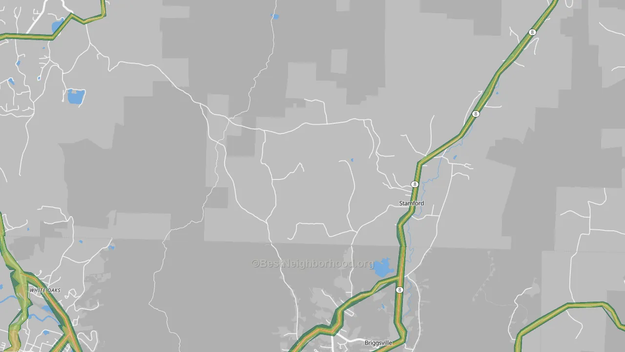 Stamford, VT Map of Noise Levels in Stamford