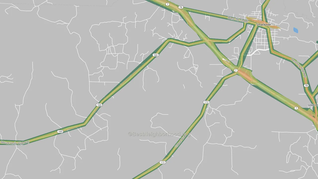 Standard Umpstead, AR Map of Noise Levels in Standard Umpstead