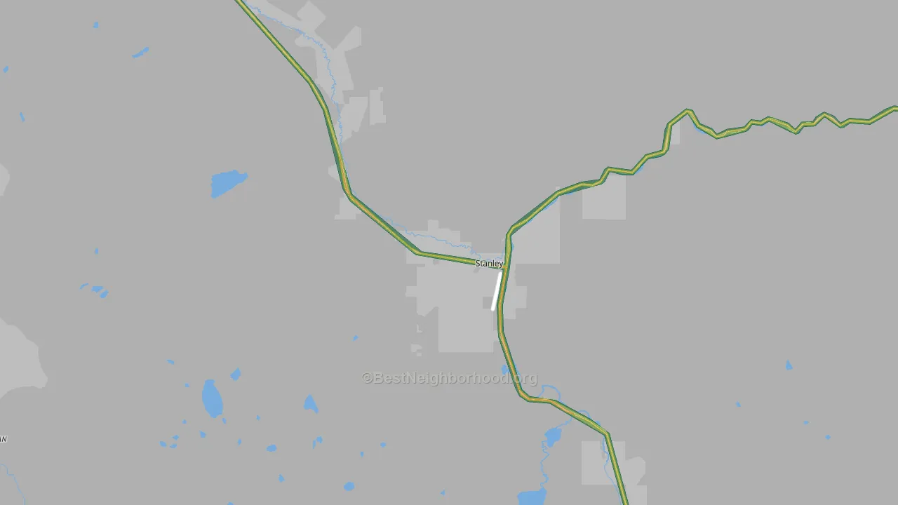 Stanley, ID Map of Noise Levels in Stanley