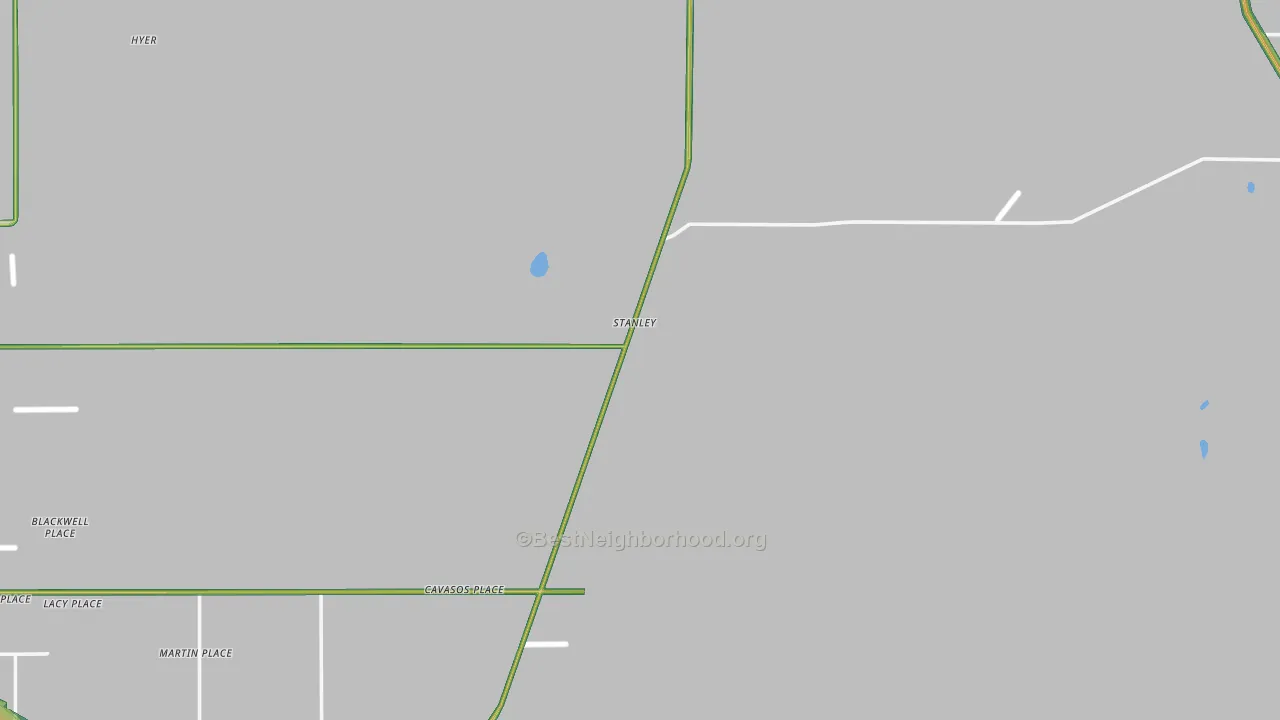 Stanley, NM Map of Noise Levels in Stanley