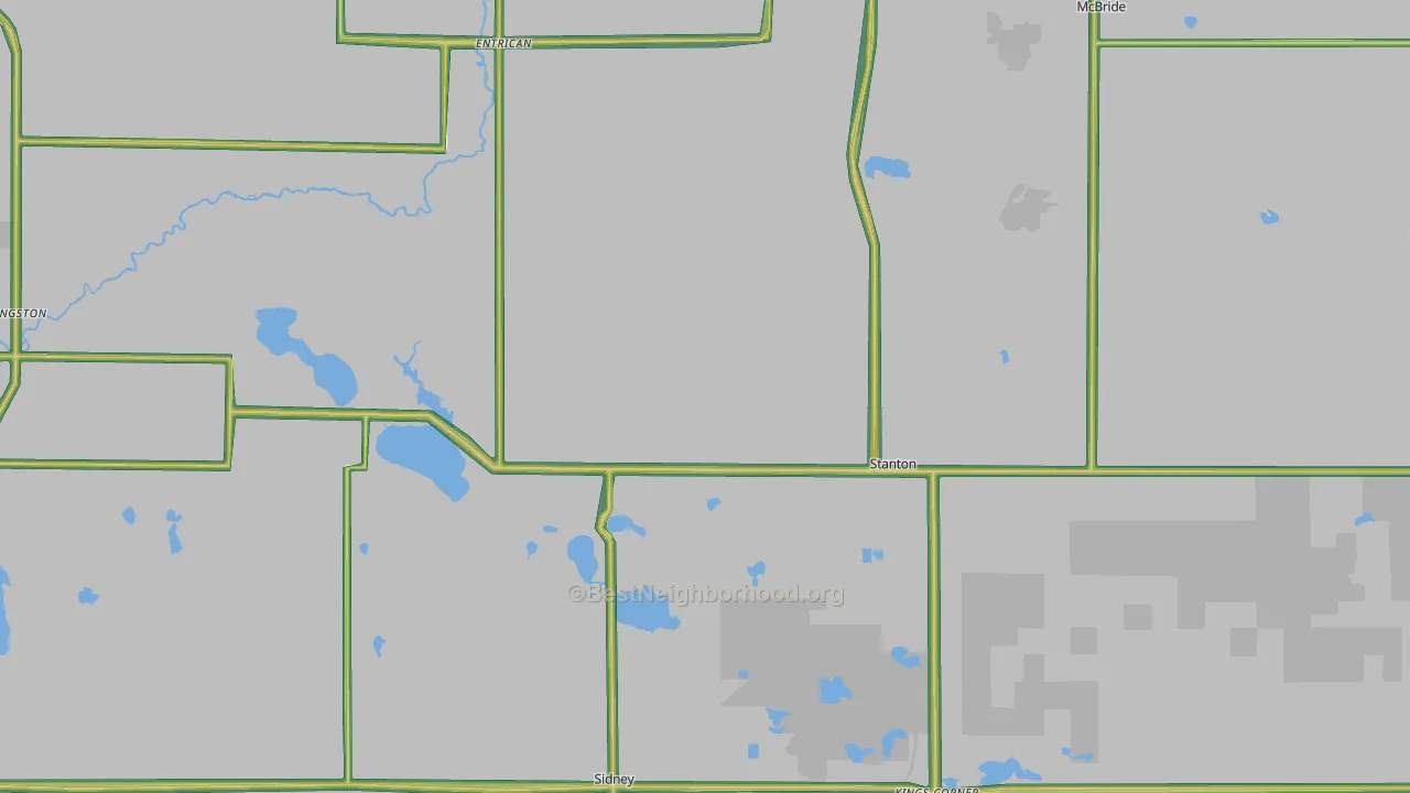 Stanton, MI Map of Noise Levels in Stanton