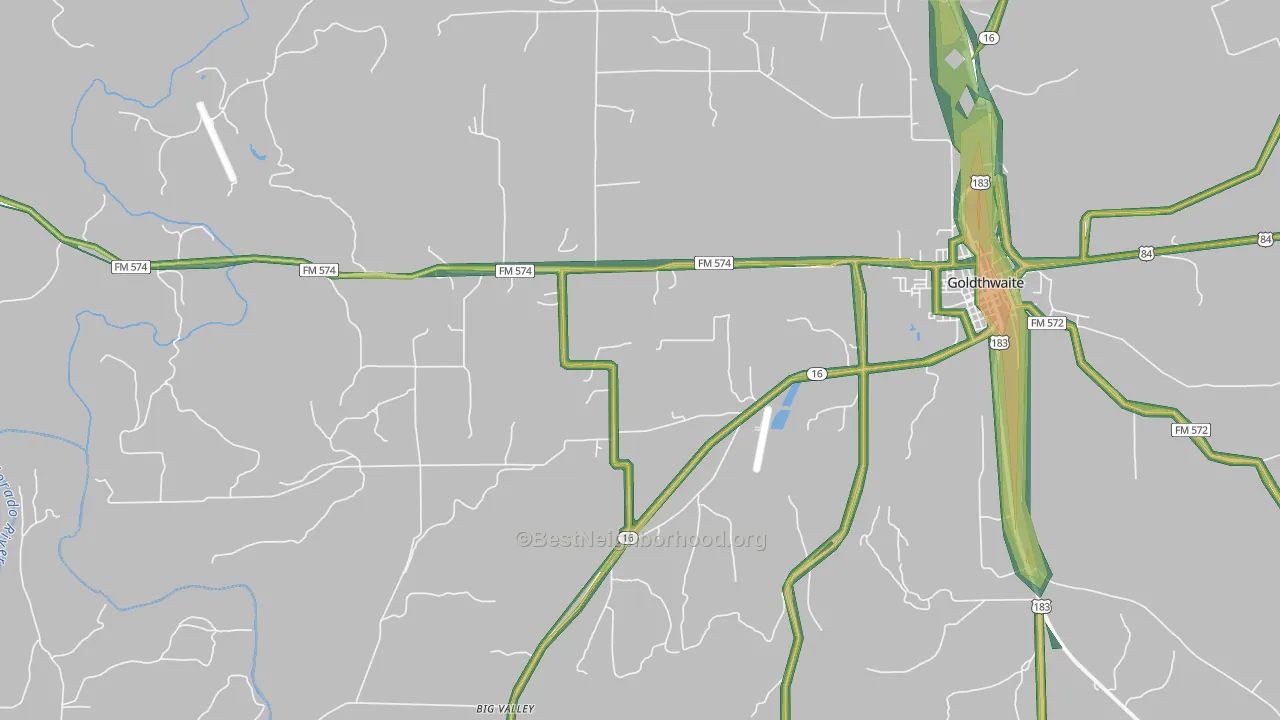 Star, TX Map of Noise Levels in Star