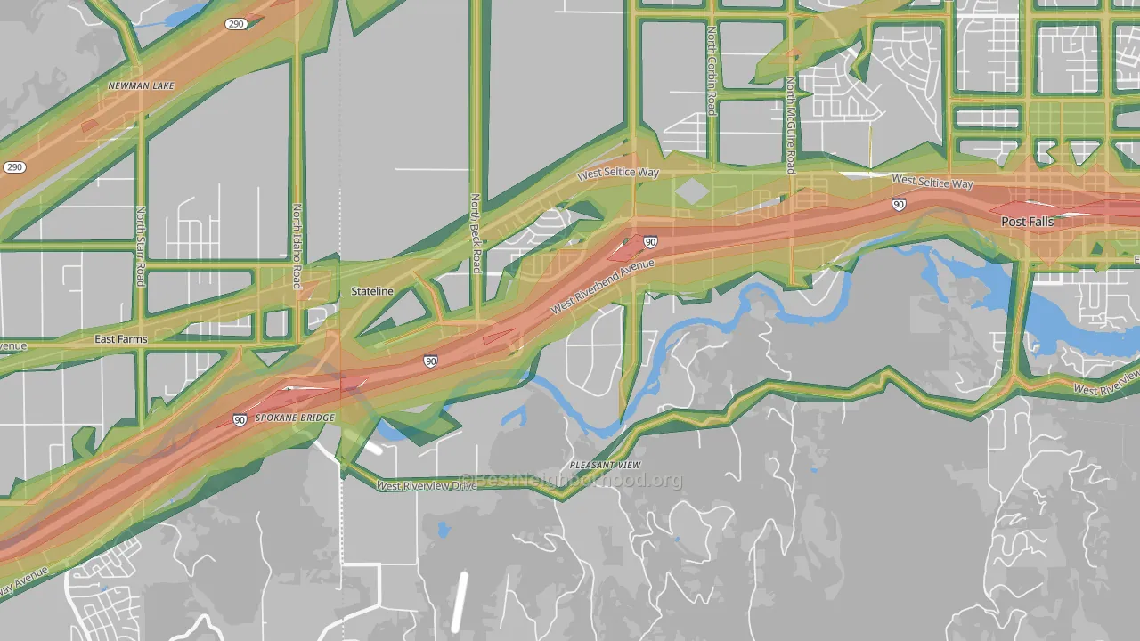 State Line, ID Map of Noise Levels in State Line