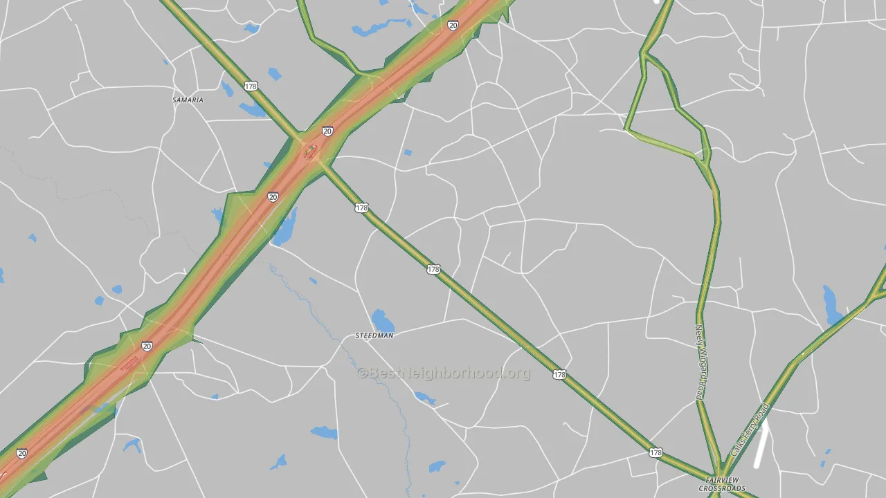 Steedman, SC Map of Noise Levels in Steedman