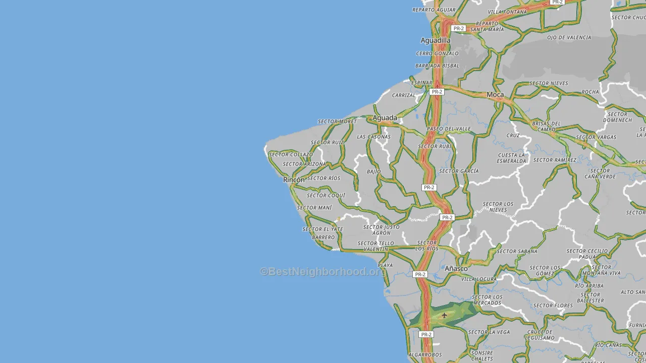 Stella Rincon, PR Map of Noise Levels in Stella Rincon