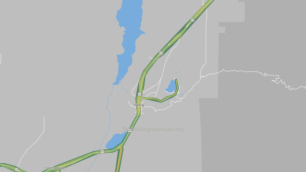 Sterling, UT Map of Noise Levels in Sterling