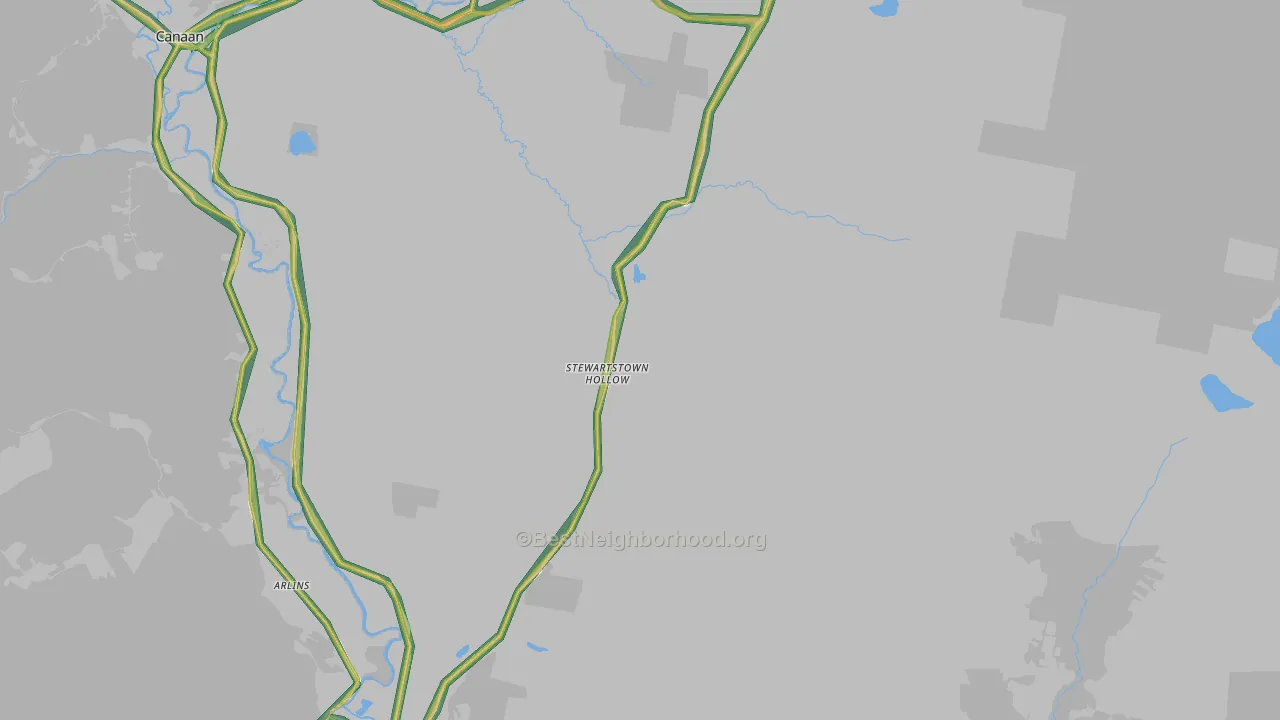 Stewartstown, NH Map of Noise Levels in Stewartstown