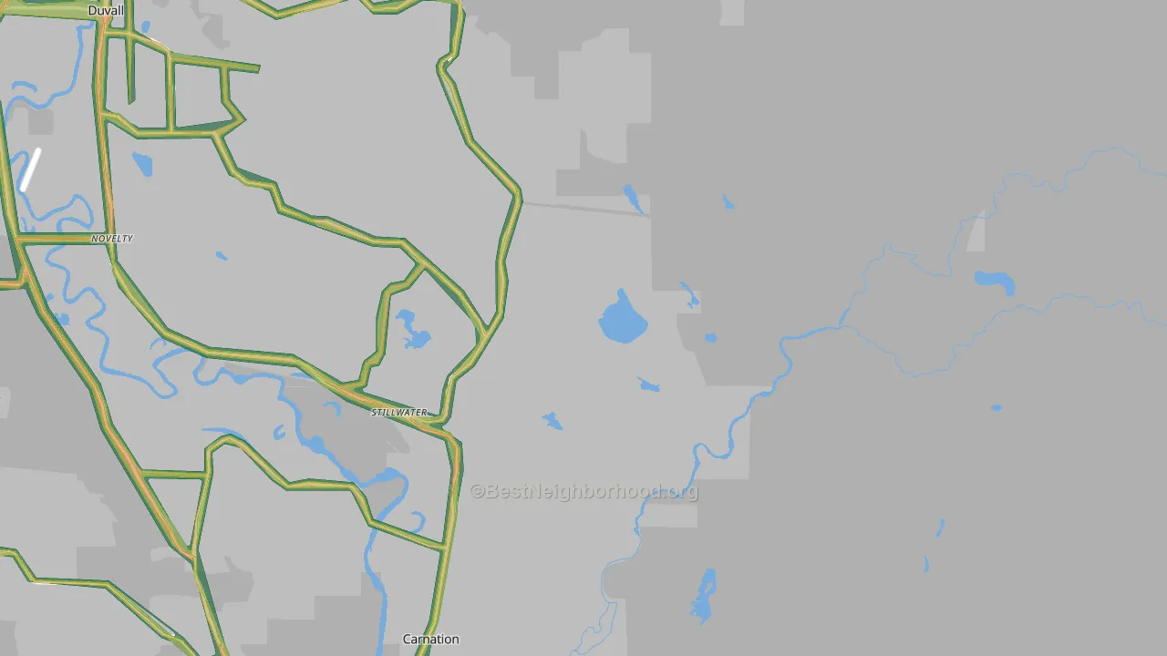 Stillwater, WA Map of Noise Levels in Stillwater