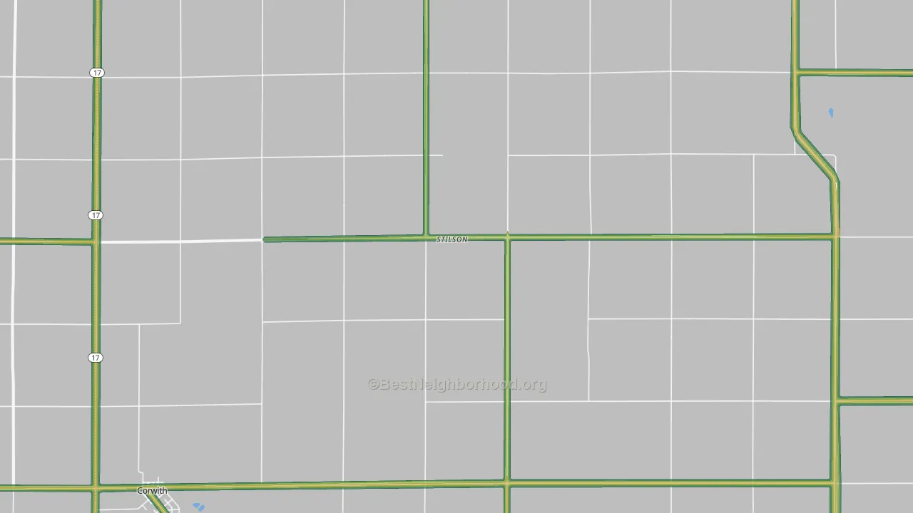 Stilson, IA Map of Noise Levels in Stilson