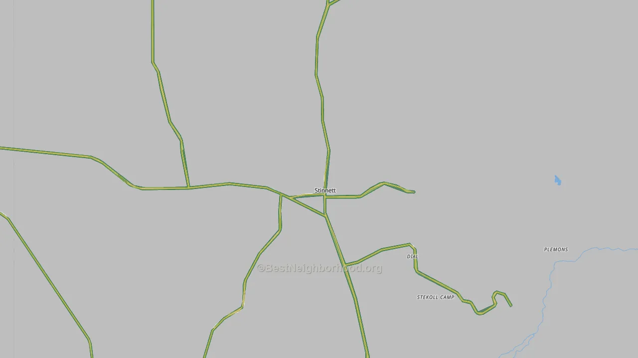 Stinnett, TX Map of Noise Levels in Stinnett