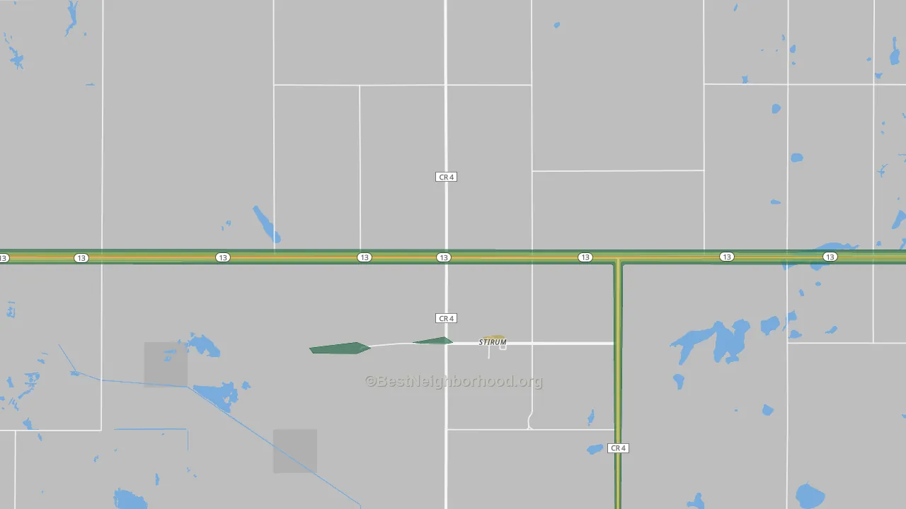 Stirum, ND Map of Noise Levels in Stirum