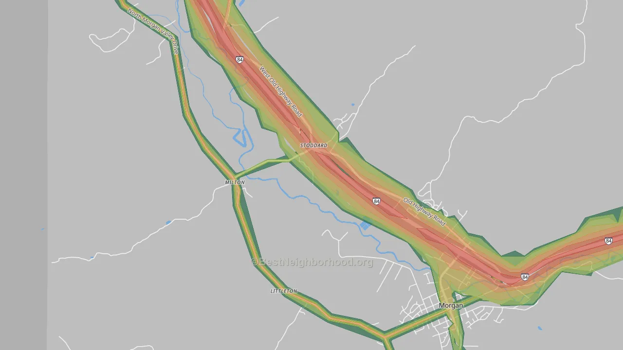 Stoddard, UT Map of Noise Levels in Stoddard
