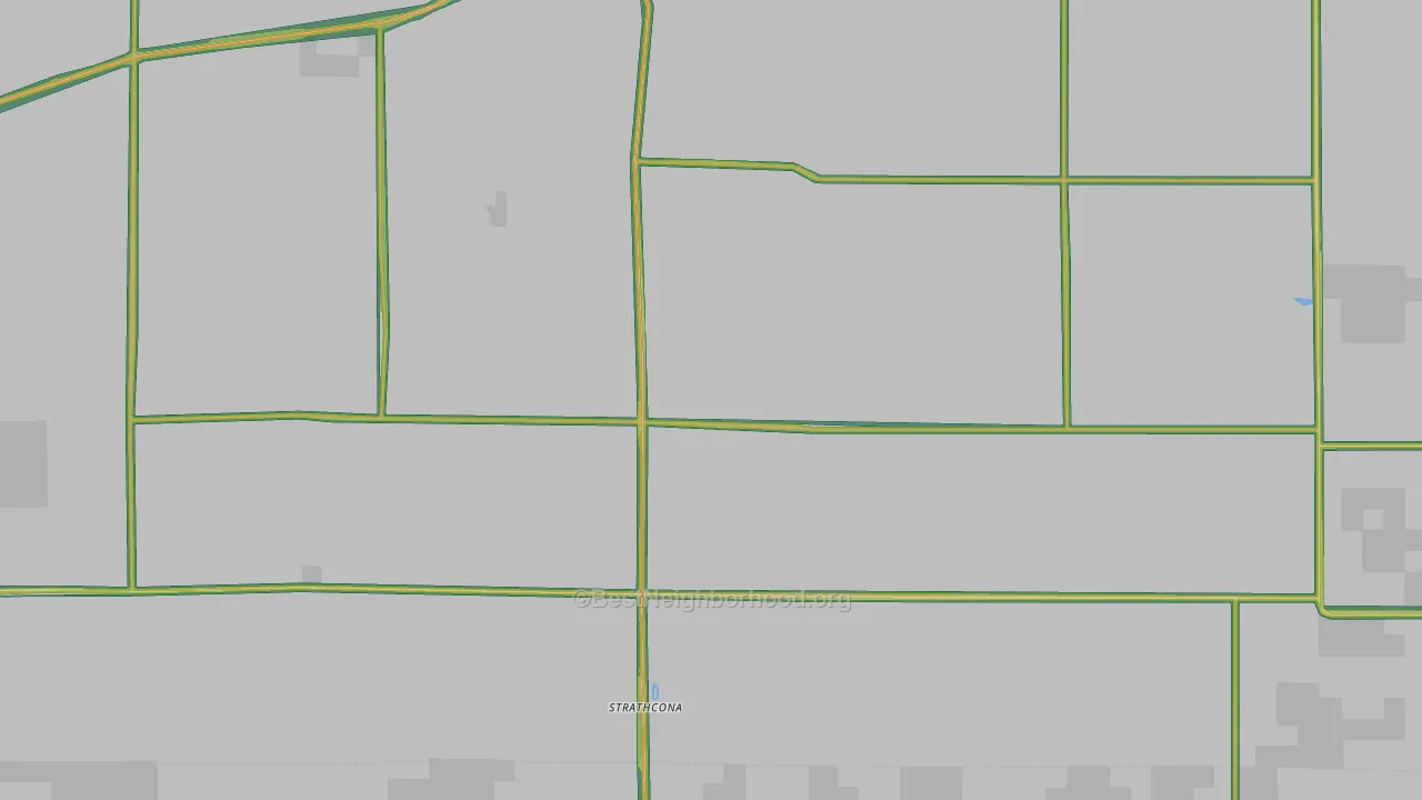 Strathcona, MN Map of Noise Levels in Strathcona