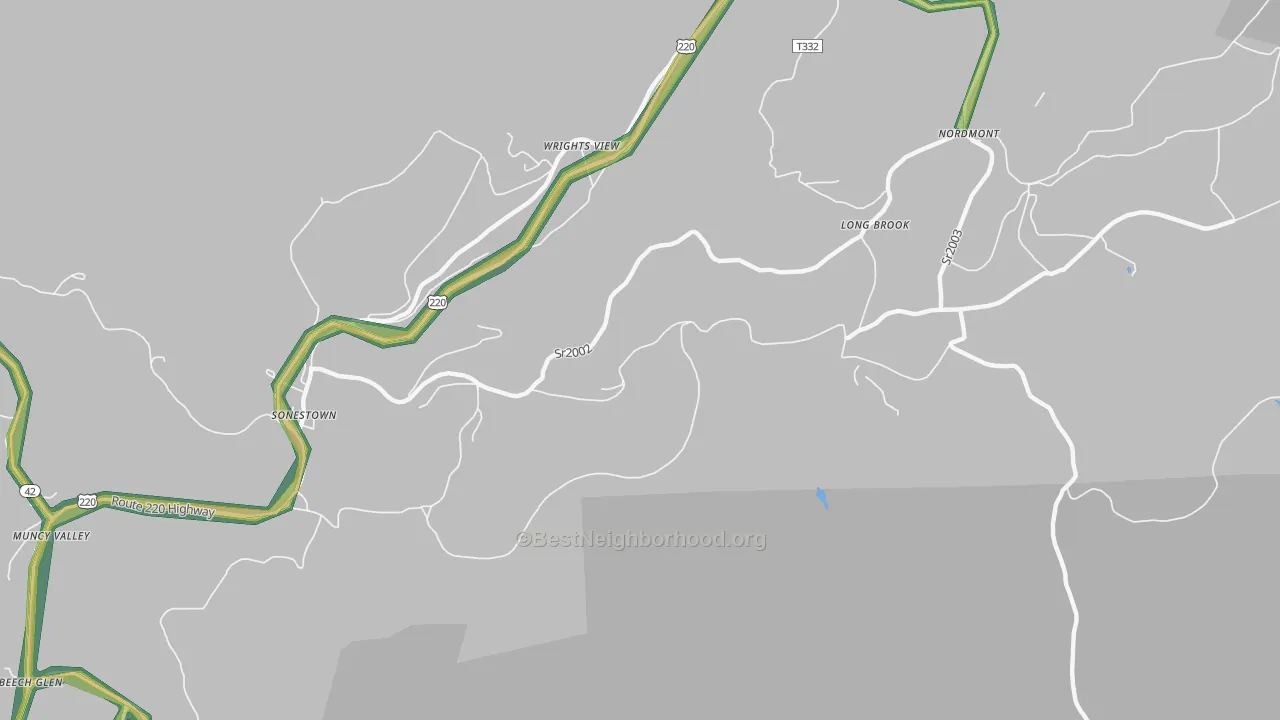 Strawbridge, PA Map of Noise Levels in Strawbridge