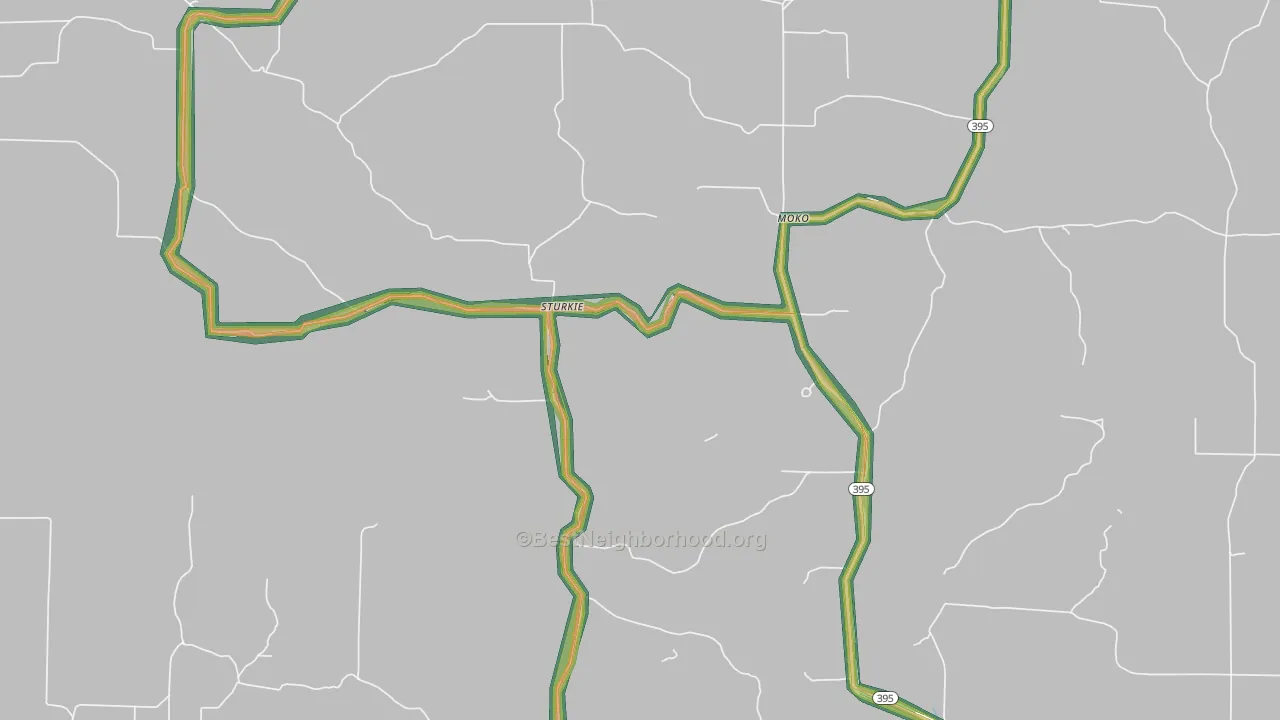 Sturkie, AR Map of Noise Levels in Sturkie