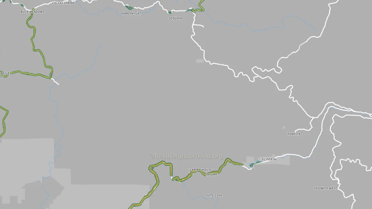 Sugar Pine, CA Map of Noise Levels in Sugar Pine