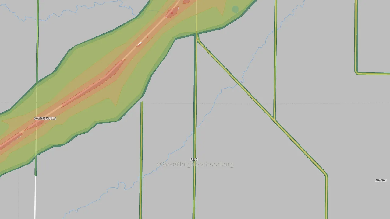 Summerfield, TX Map of Noise Levels in Summerfield