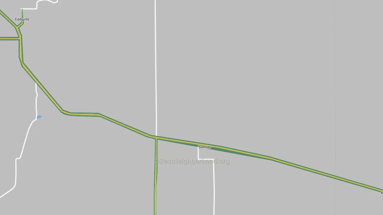 Sumner, NE Map of Noise Levels in Sumner