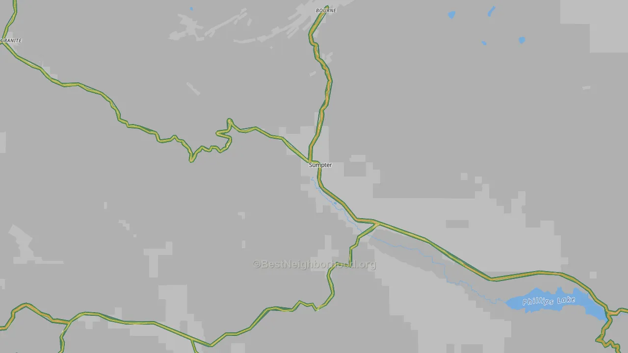 Sumpter, OR Map of Noise Levels in Sumpter