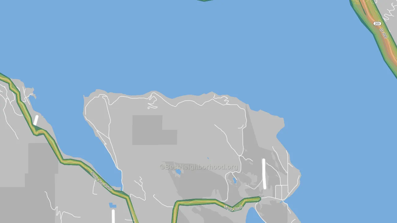 Sunnyside, ID Map of Noise Levels in Sunnyside