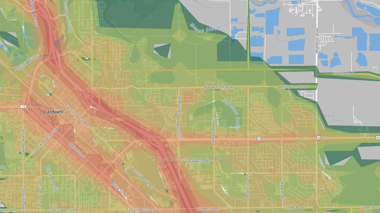 Sunnyslope, ID Map of Noise Levels in Sunnyslope