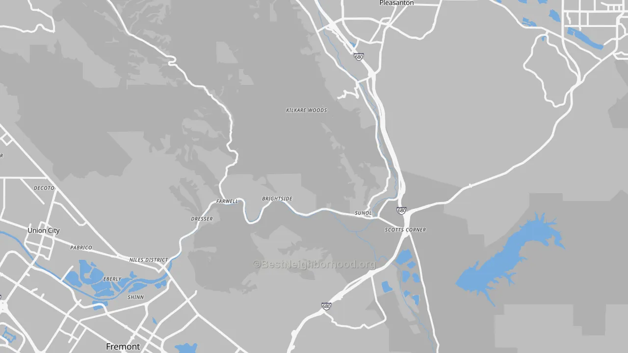 Sunol, CA Map of Noise Levels in Sunol