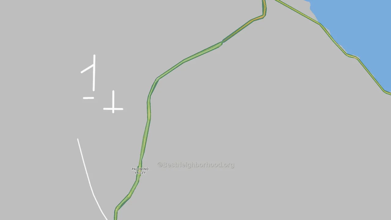 Sutcliffe, NV Map of Noise Levels in Sutcliffe