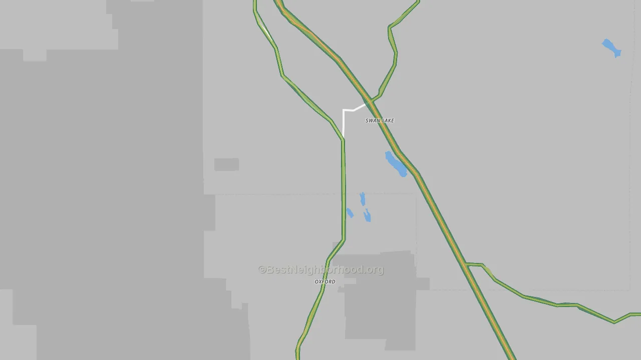 Swanlake, ID Map of Noise Levels in Swanlake