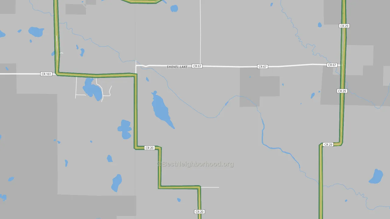 Swatara, MN Map of Noise Levels in Swatara