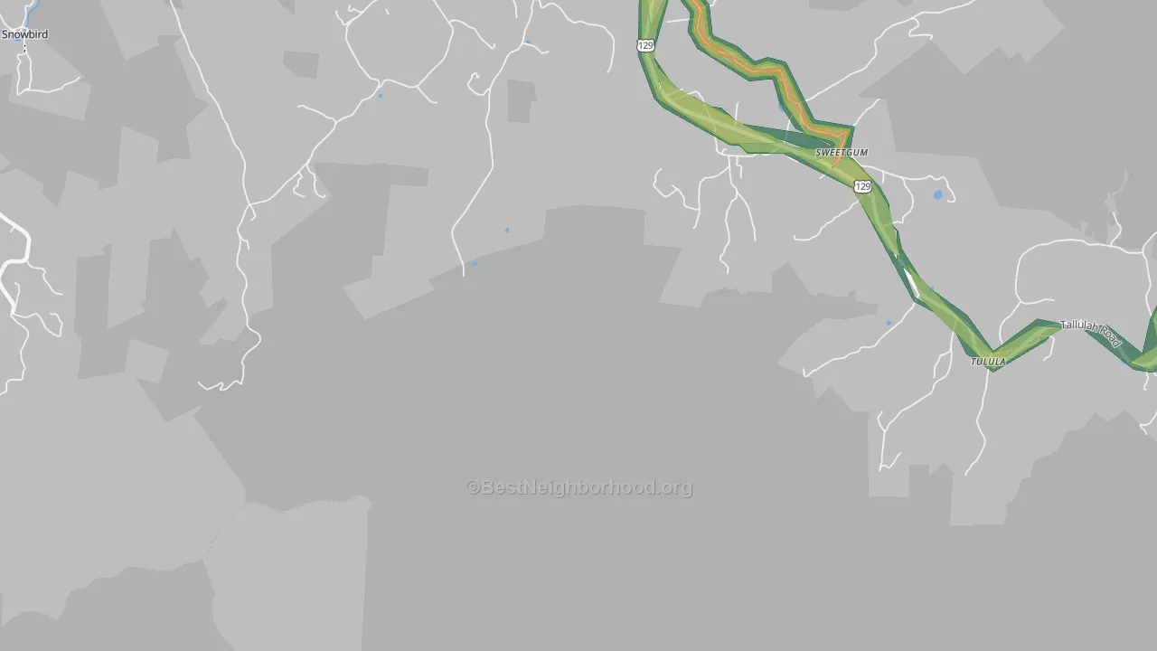 Sweetgum, NC Map of Noise Levels in Sweetgum