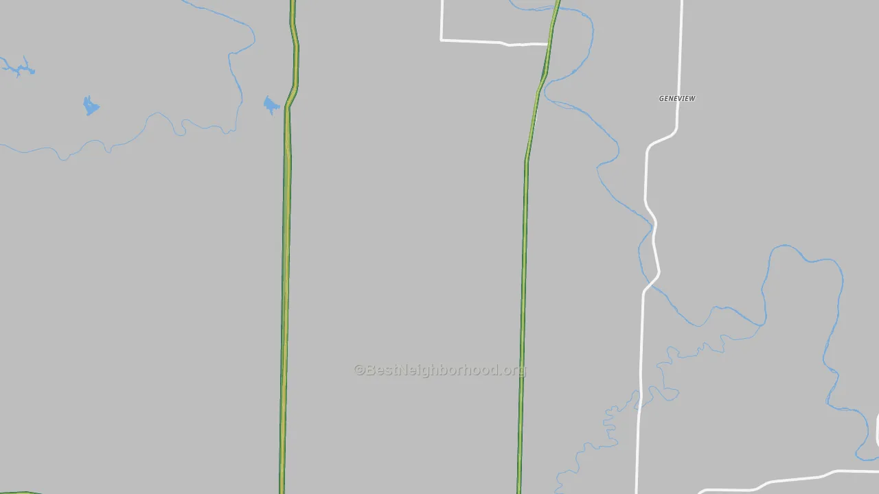 Swenson, TX Map of Noise Levels in Swenson