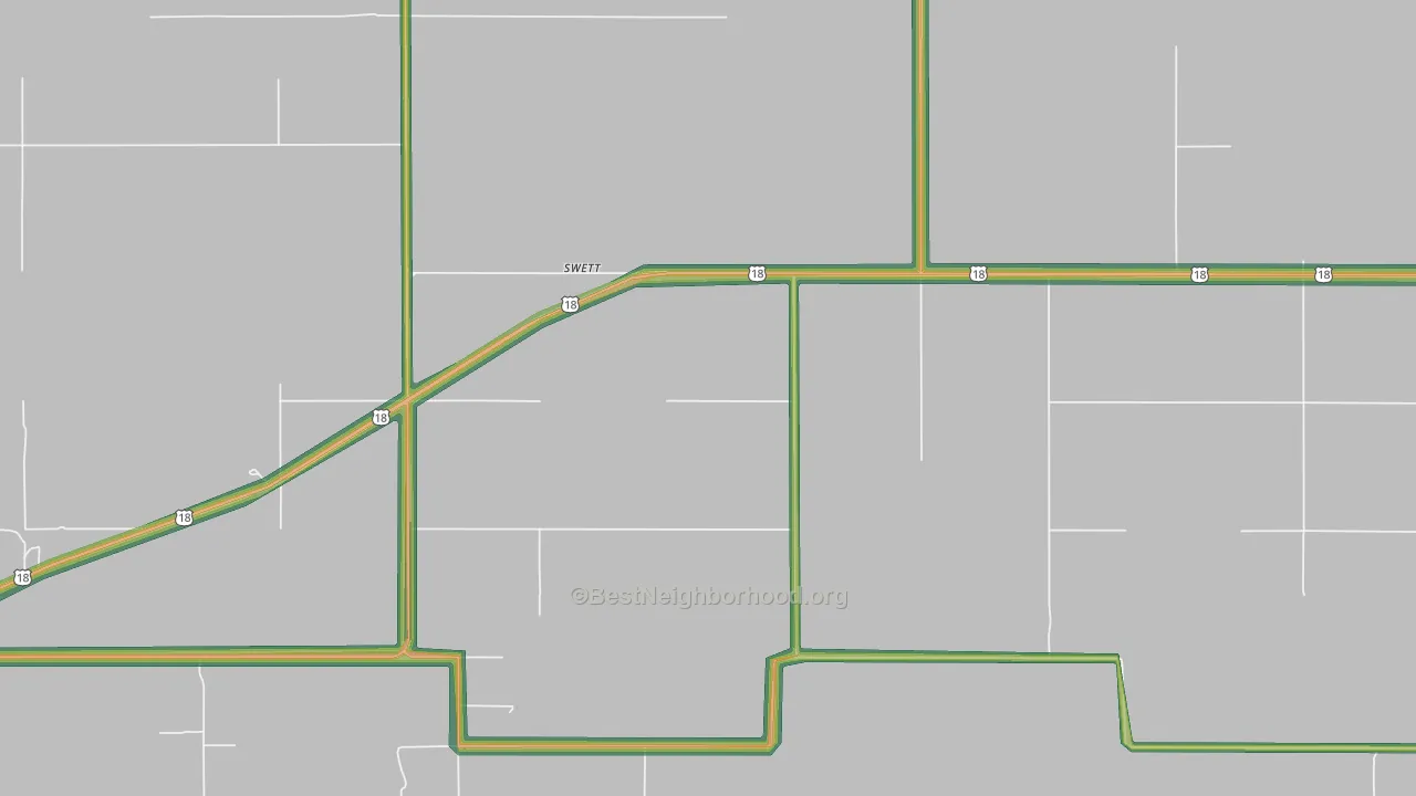 Swett, SD Map of Noise Levels in Swett