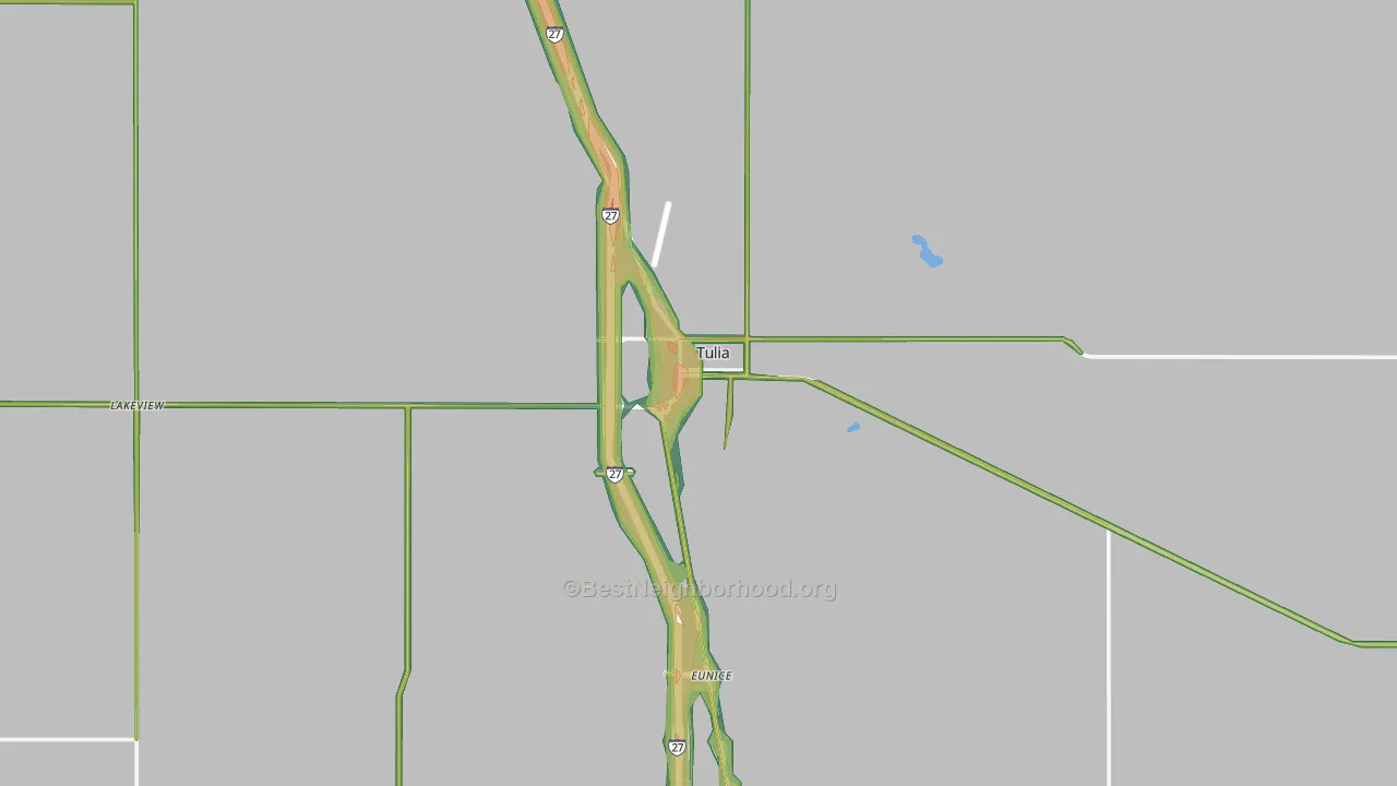 Swisher County, TX Map of Noise Levels in Swisher County