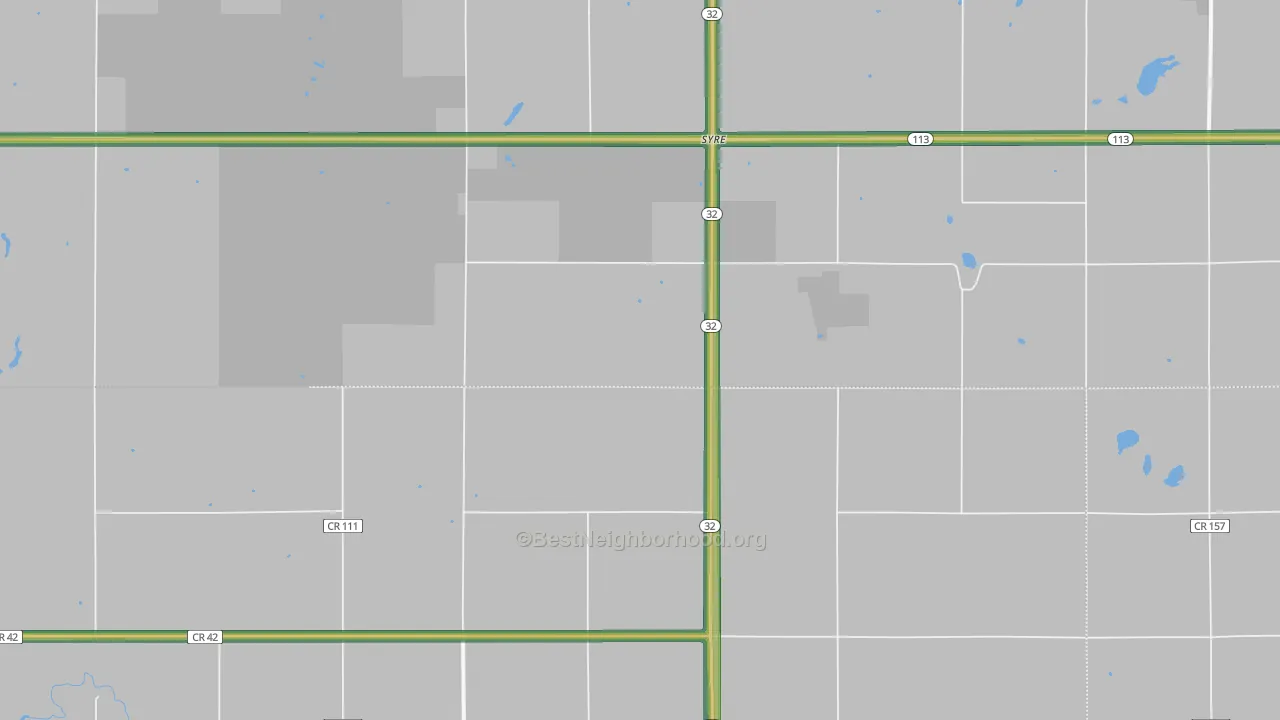Syre, MN Map of Noise Levels in Syre