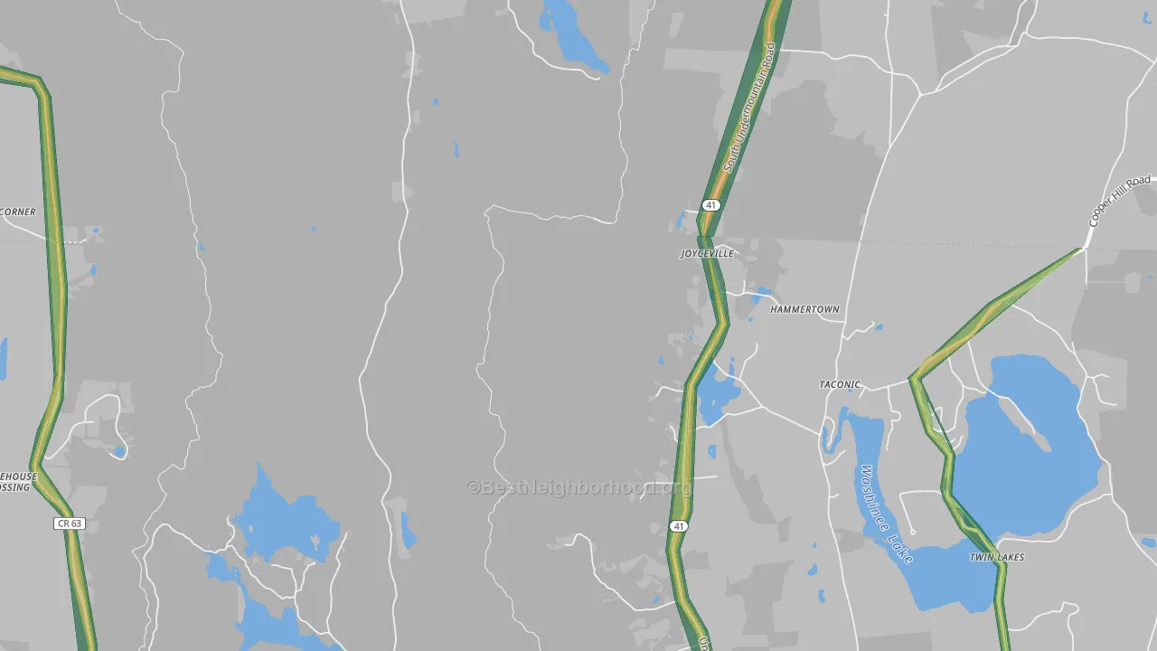 Taconic, CT Map of Noise Levels in Taconic