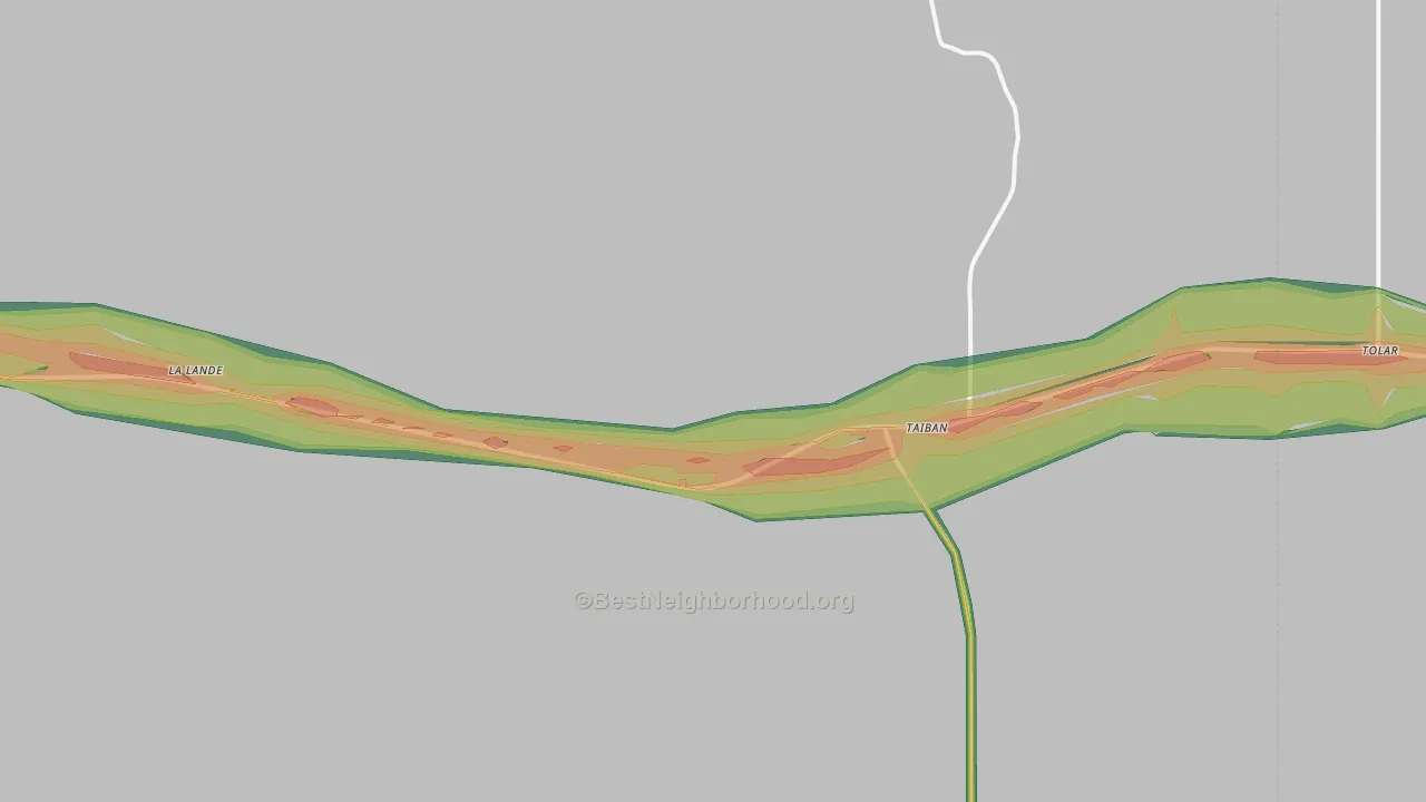 Taiban, NM Map of Noise Levels in Taiban