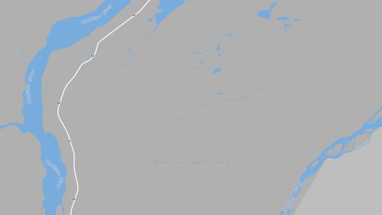 Takotna, AK Map of Noise Levels in Takotna