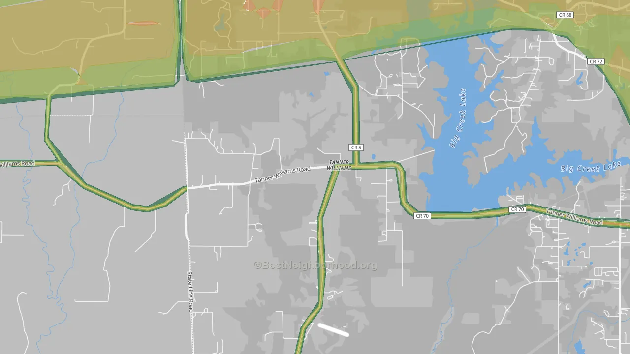 Tanner Williams, AL Map of Noise Levels in Tanner Williams