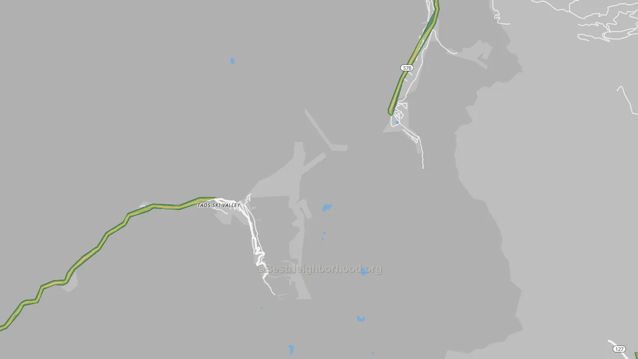 Taos Ski Valley, NM Map of Noise Levels in Taos Ski Valley