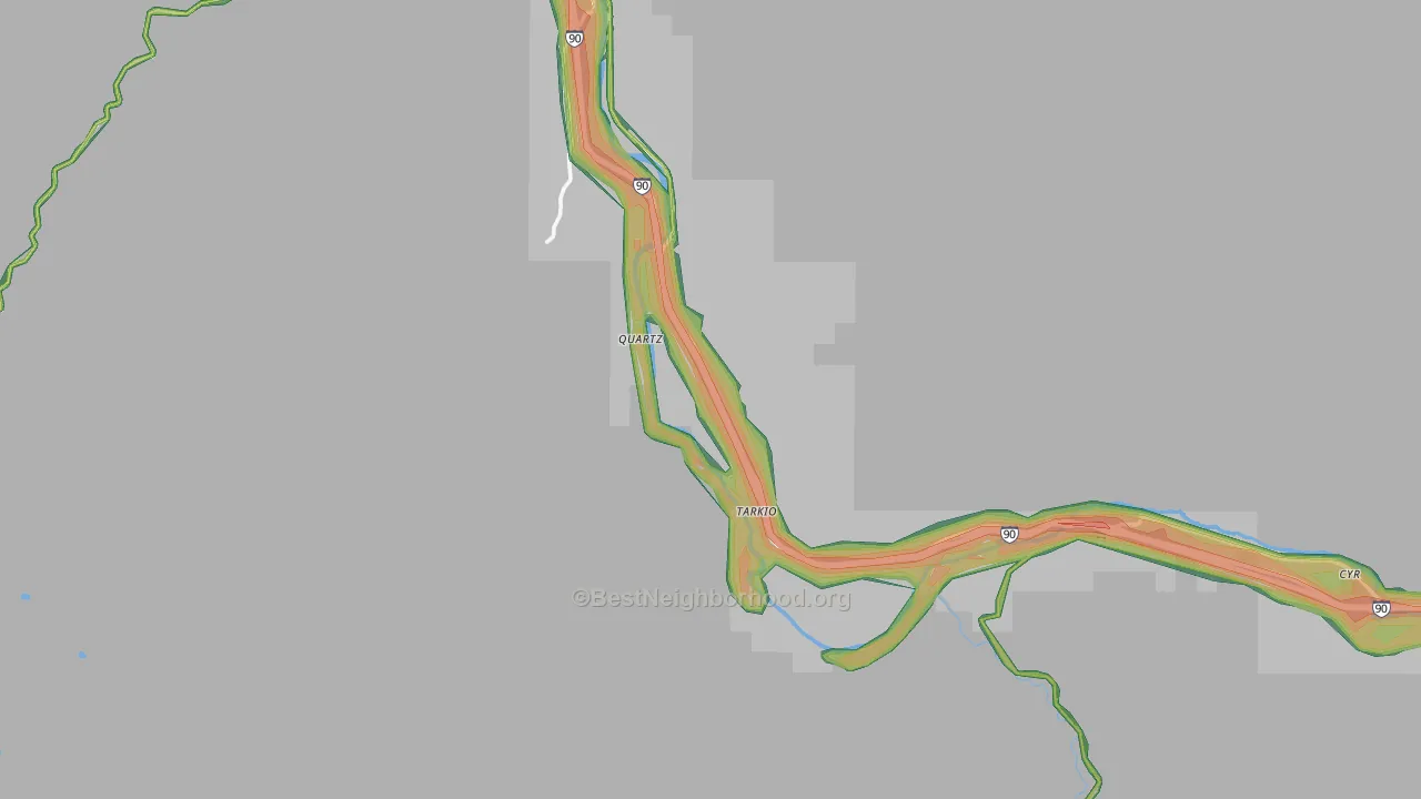 Tarkio, MT Map of Noise Levels in Tarkio