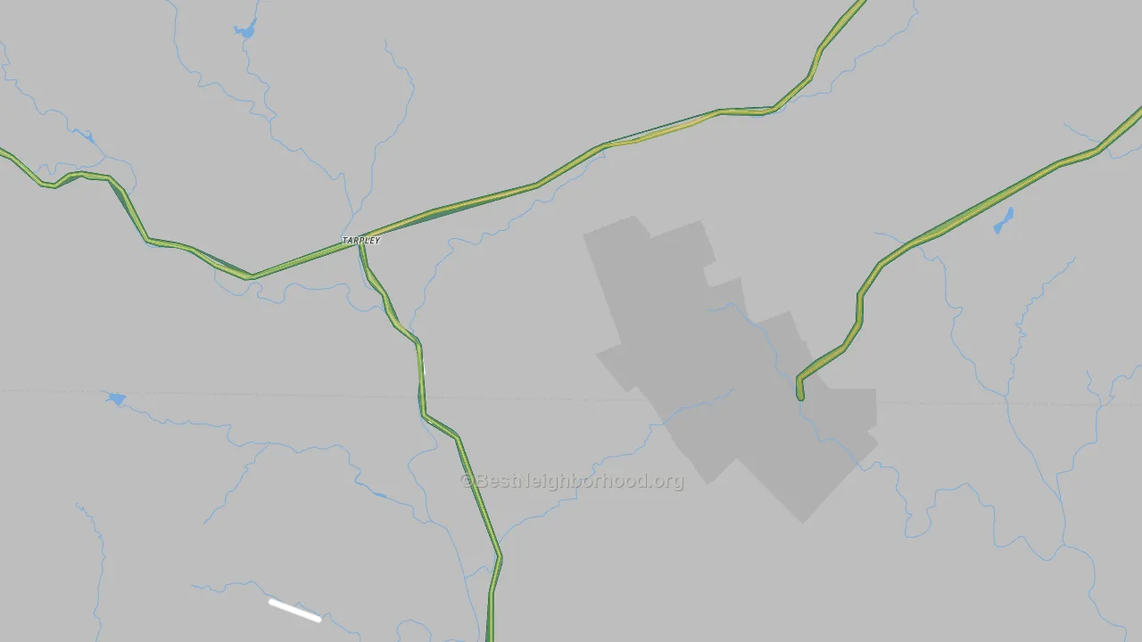 Tarpley, TX Map of Noise Levels in Tarpley