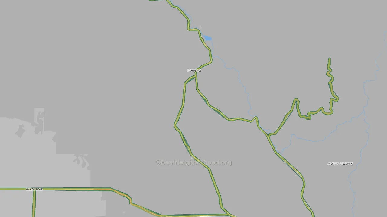 Tarryall, CO Map of Noise Levels in Tarryall