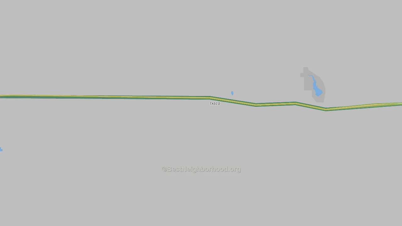 Tasco, KS Map of Noise Levels in Tasco