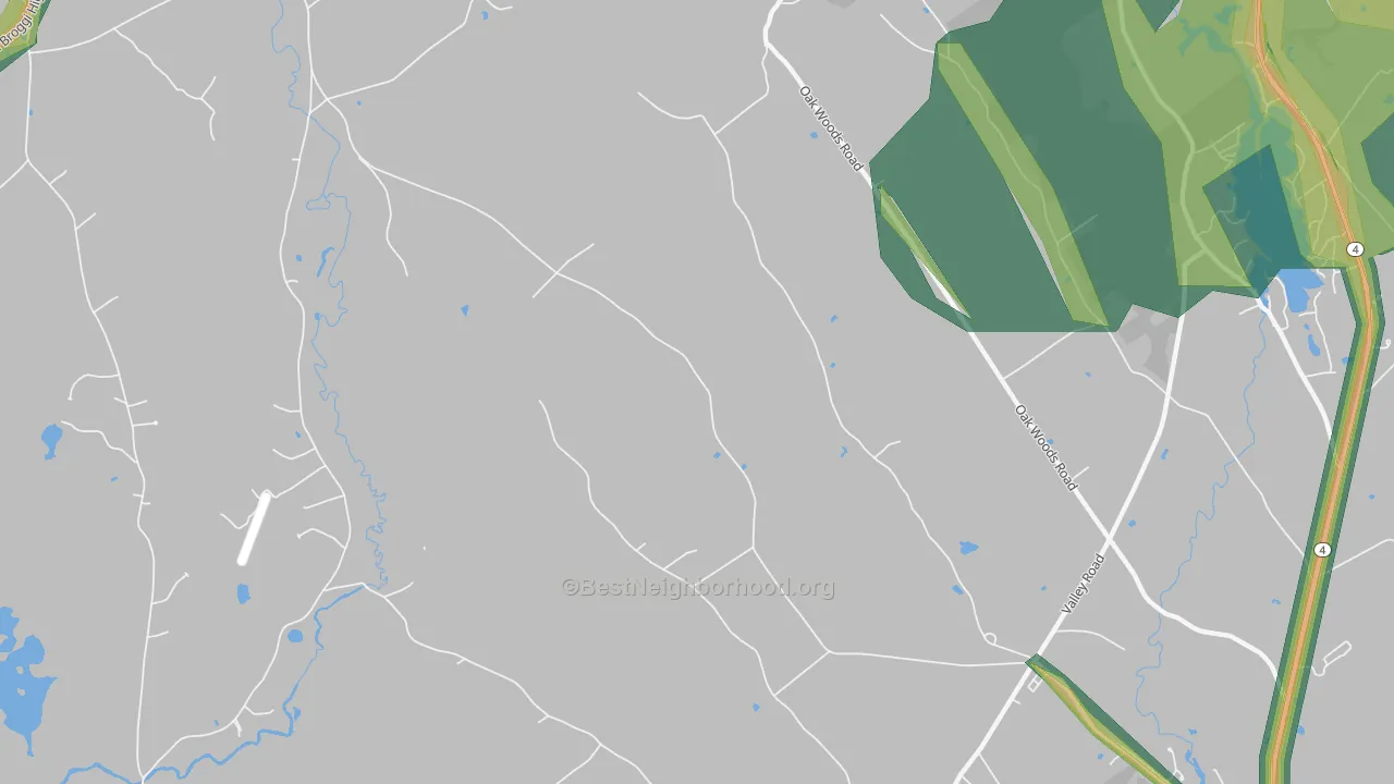 Tatnic, ME Map of Noise Levels in Tatnic