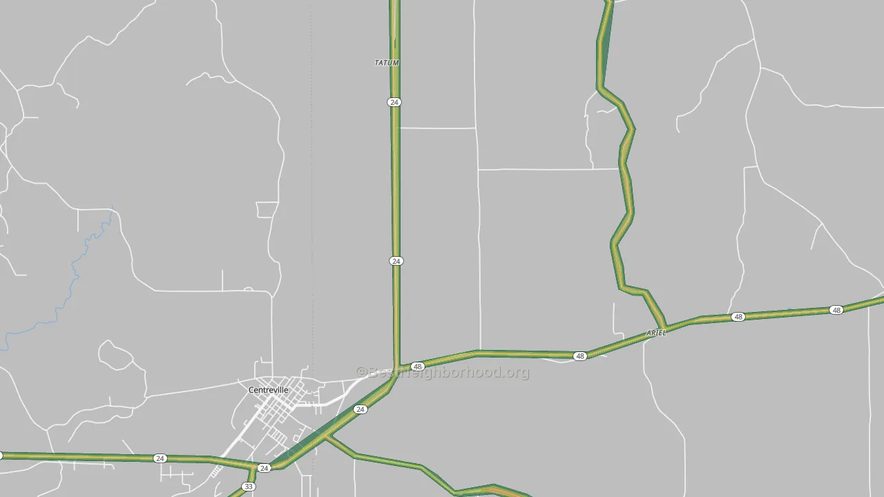 Tatum, MS Map of Noise Levels in Tatum