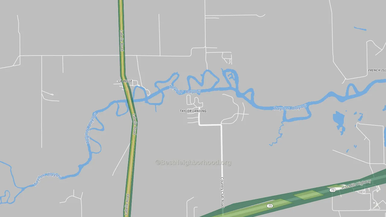 Taylor Landing, TX Map of Noise Levels in Taylor Landing